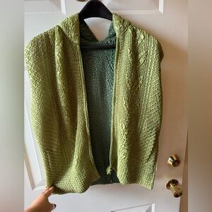 Green Textured Women's Sweater